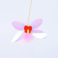 HKM-6385853 Hanging Dragonfly Cat Chew Toy with Teaser Stick for Interactive Play