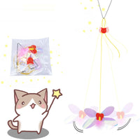 HKM-6385853 Hanging Dragonfly Cat Chew Toy with Teaser Stick for Interactive Play