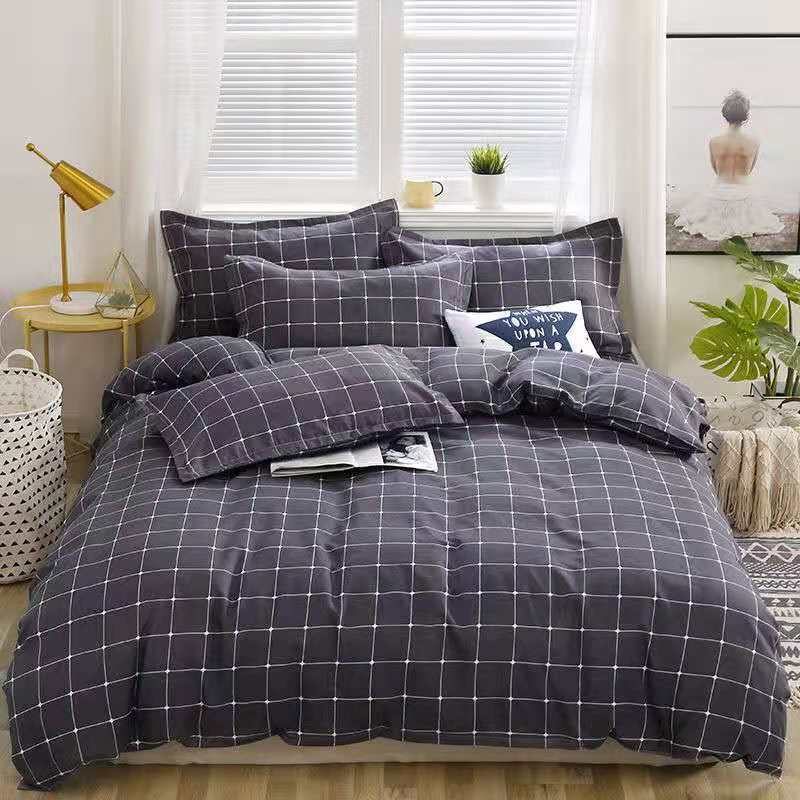 HKM-638675 Brushed Bed Sheet and Duvet Cover Set with Multiple Stylish Designs