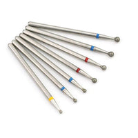 HKM-638675 Silver Tungsten Steel Nail Art Grinding Heads Set - 7 Diamond Polishing Tips for Nail Tools