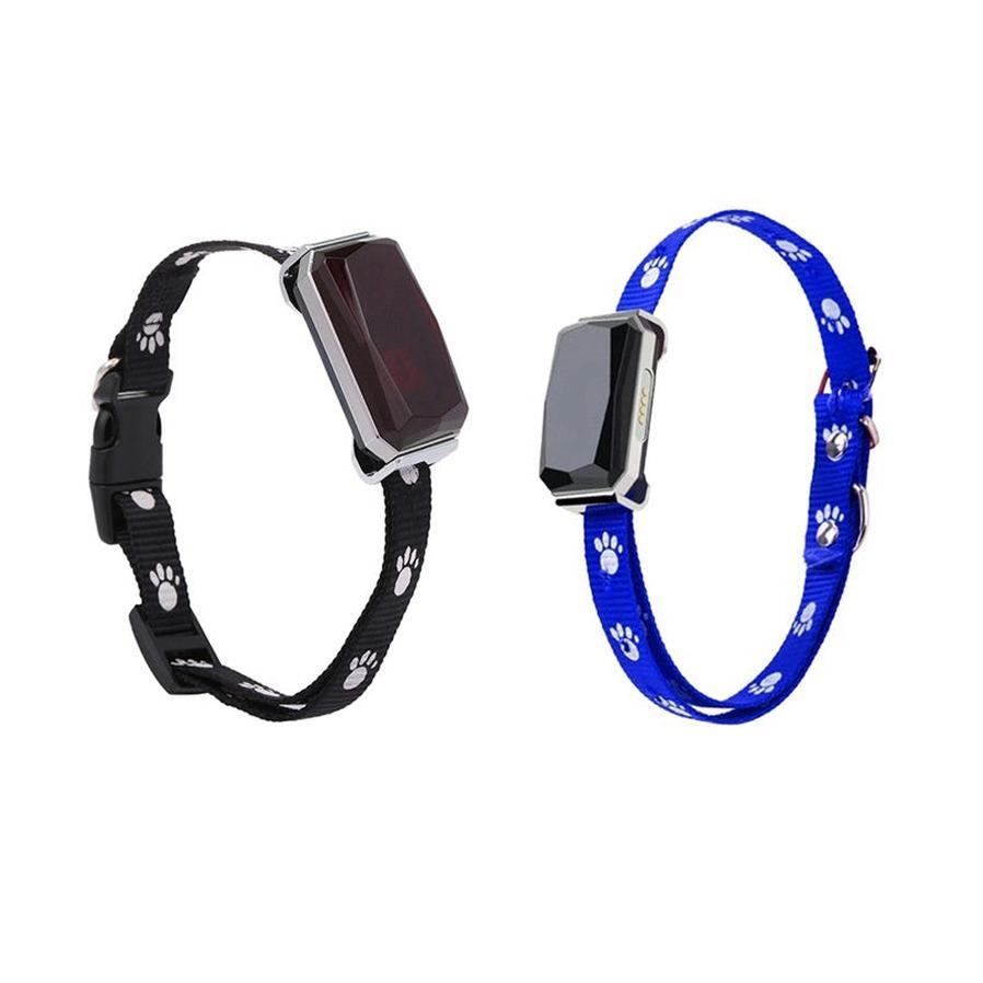 HKM-638739 GPS Pet Tracking Collar with Real-Time Positioning and Voice Monitoring for Dogs, Adjustable Design in Blue and Black