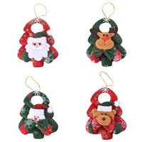 HKM-638803 Festive Set of Christmas Decorations featuring Old Man, Snowman, Deer, and Bear