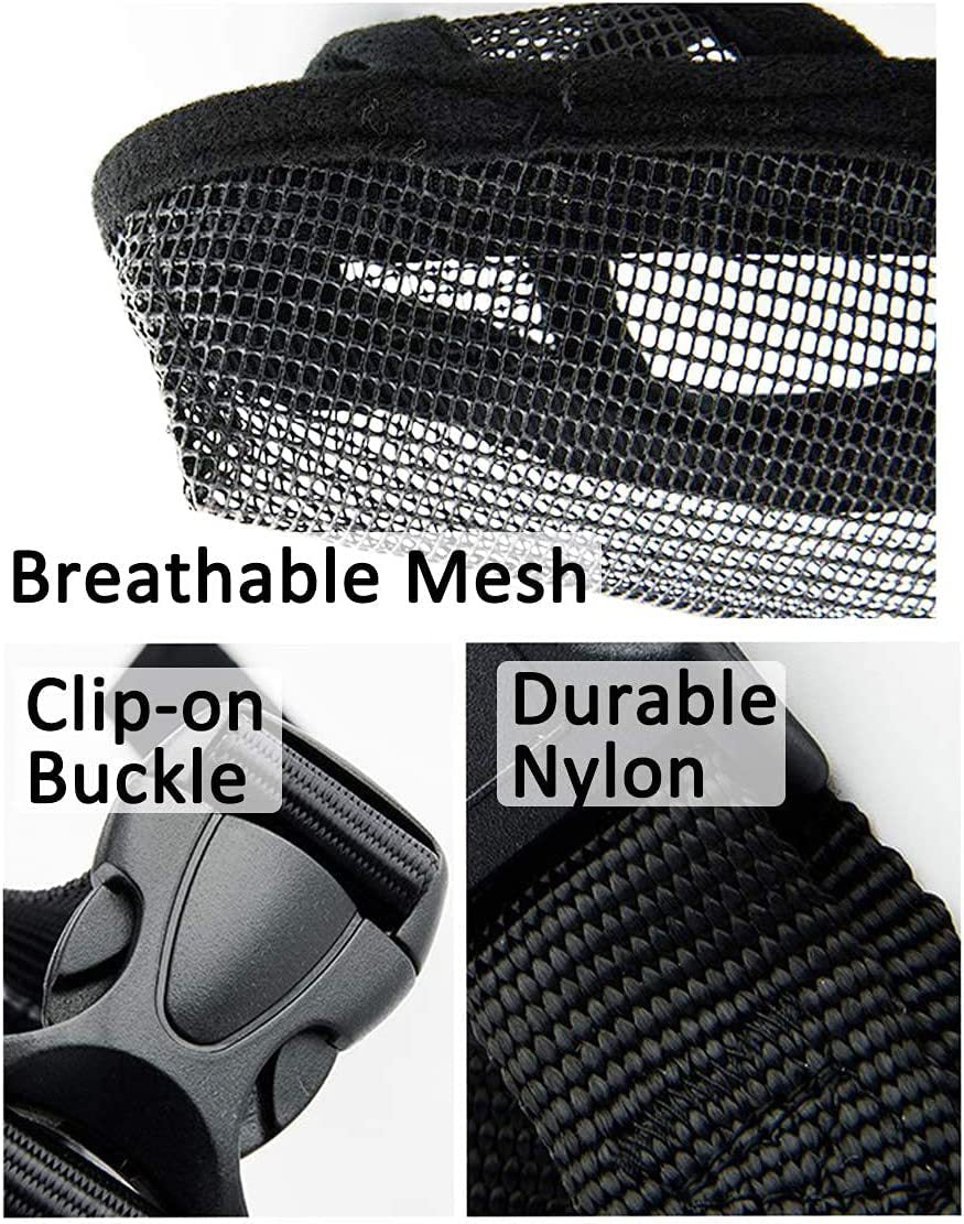 HKM-6388285 Breathable Mesh Dog Muzzle for Anti-Biting, Anti-Barking, and Controlled Eating - Suitable for Large, Medium, and Small Dogs