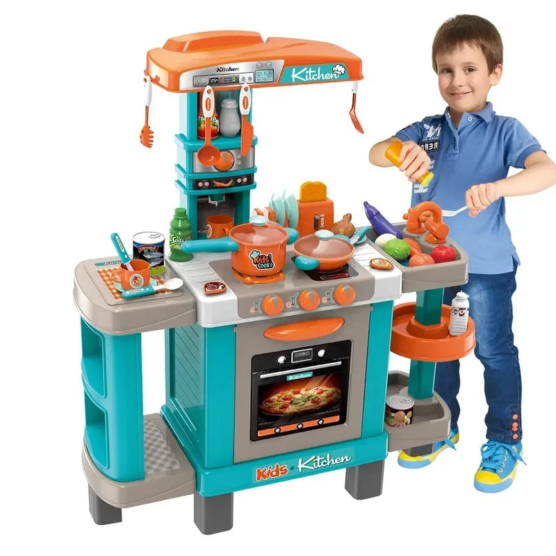 HKM-638867 Realistic Miniature Dollhouse Kitchen Toy Set for Kids, Ages 2-7, Plastic Kitchen Accessories