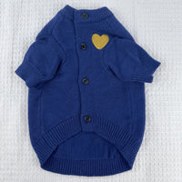 HKM-6390589 Cozy Wool Pet Sweater for Small and Medium Dogs and Cats in Sapphire Blue, Red, and Dark Gray