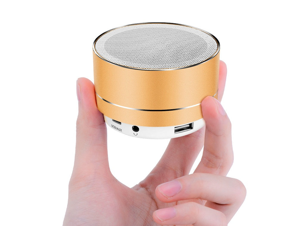 HKM-639059 Compact Wireless Bluetooth Speaker with AUX and TF Card Support, 10-Hour Battery Life, and Hands-Free Calling