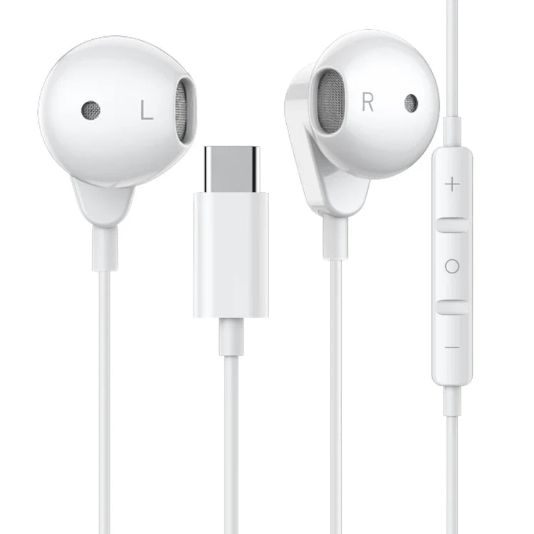 HKM-639251 USB-C Wired Earphones with Microphone Compatible with iPhone 15