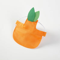 HKM-6393405 Orange Monochrome Pet Sunshade Hat with Sunscreen Strap - Size S/M