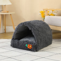 HKM-6394813 Cozy Semi-Closed Cat Nest Warm House - Compressible, Various Colors