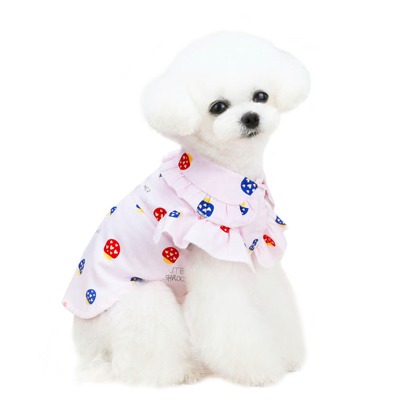 HKM-6394941 Lightweight Cotton Spring/Summer Clothes for Dogs and Cats in Multiple Sizes