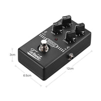 HKM-639571 Chorus Digital Monoblock Effect Pedal - Metal Construction, 1/4" Mono Input/Output, Battery or DC Powered