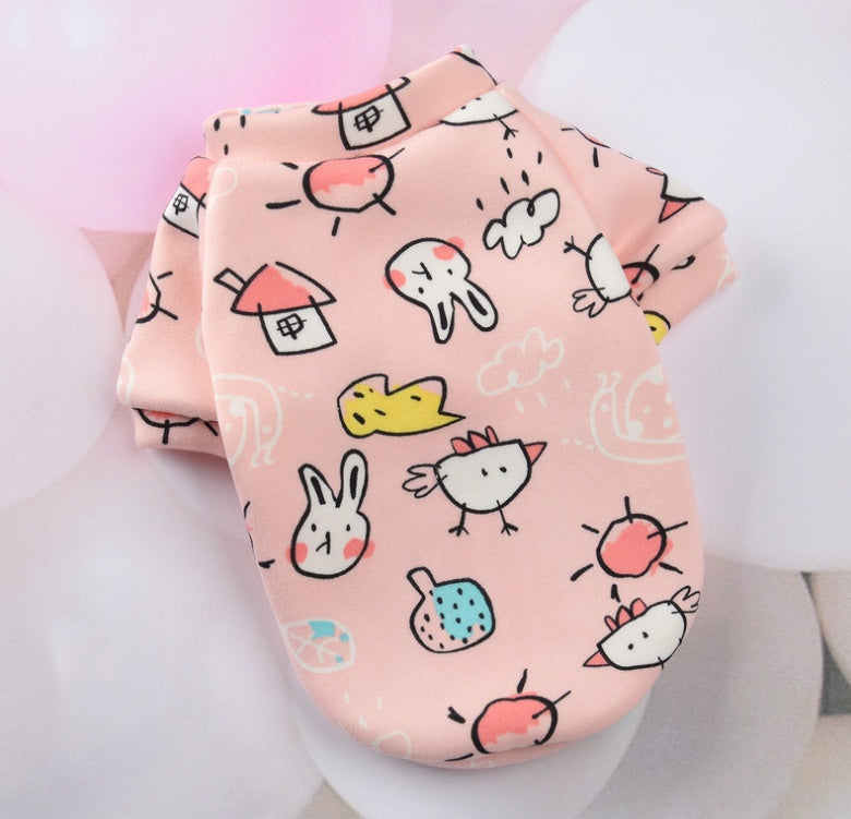 HKM-6395837 Cozy Polyester Pet Clothes for Small Dogs - Autumn/Winter Collection