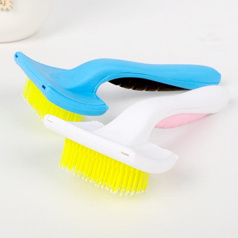 HKM-6396349 Stainless Steel Needle Comb and Wooden Brush for Pet Fur Grooming