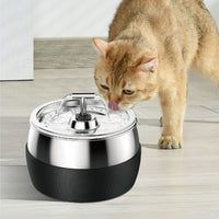 HKM-6396605 Stainless Steel Pet Water Dispenser with Multiple USB Interface Standards