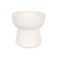 HKM-6396733 Ceramic Pet Bowl in White, Black, Pink, and Green - 11.5CM Diameter, 12CM Height