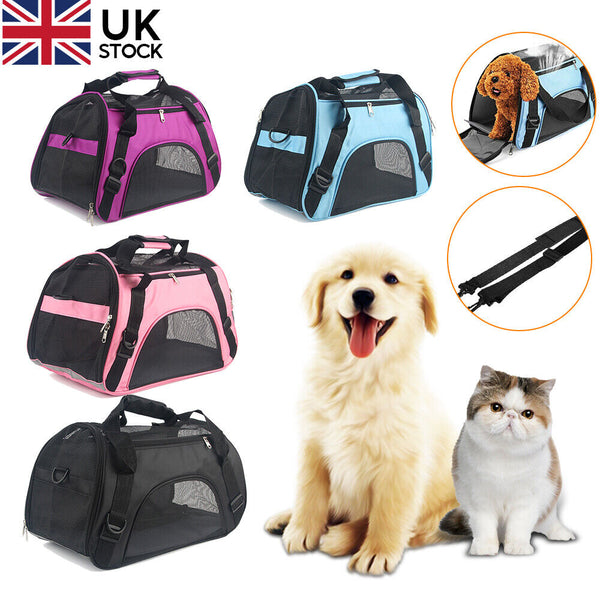 HKM-6396989 Portable Expandable Soft Fabric Pet Carrier for Dogs and Cats - Foldable Travel Bag in Multiple Colors