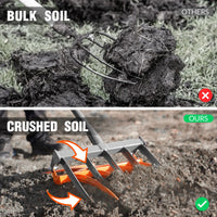 HKM-639699 2-in-1 Hand Soil Digging Machine and Tiller for Efficient Gardening and Landscaping