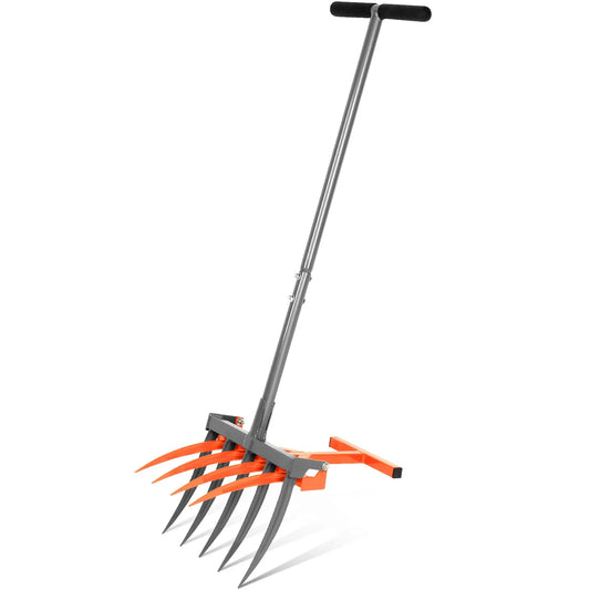 HKM-639699 2-in-1 Hand Soil Digging Machine and Tiller for Efficient Gardening and Landscaping