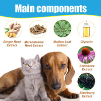 HKM-6398397 Herbal Cough Relief Drops for Pets with Natural Extracts, 60ml