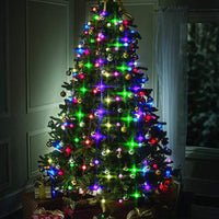 HKM-639955 LED Christmas Tree String Lights - 64 Bulbs, 1.5m Length Each, Festive Decoration