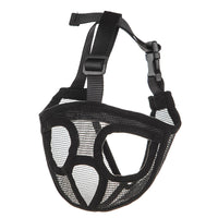 HKM-6400189 Puppy Anti-Bite and Bark Mesh Mouth Cover - Adjustable Sizes in Orange and Black
