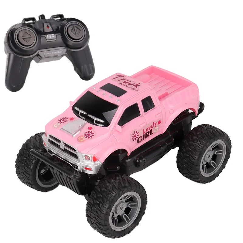 HKM-640019 1:20 Scale Off-Road Remote Control SUV with Headlights - 4 Channels, 4WD, Fast Racing Truck for Kids