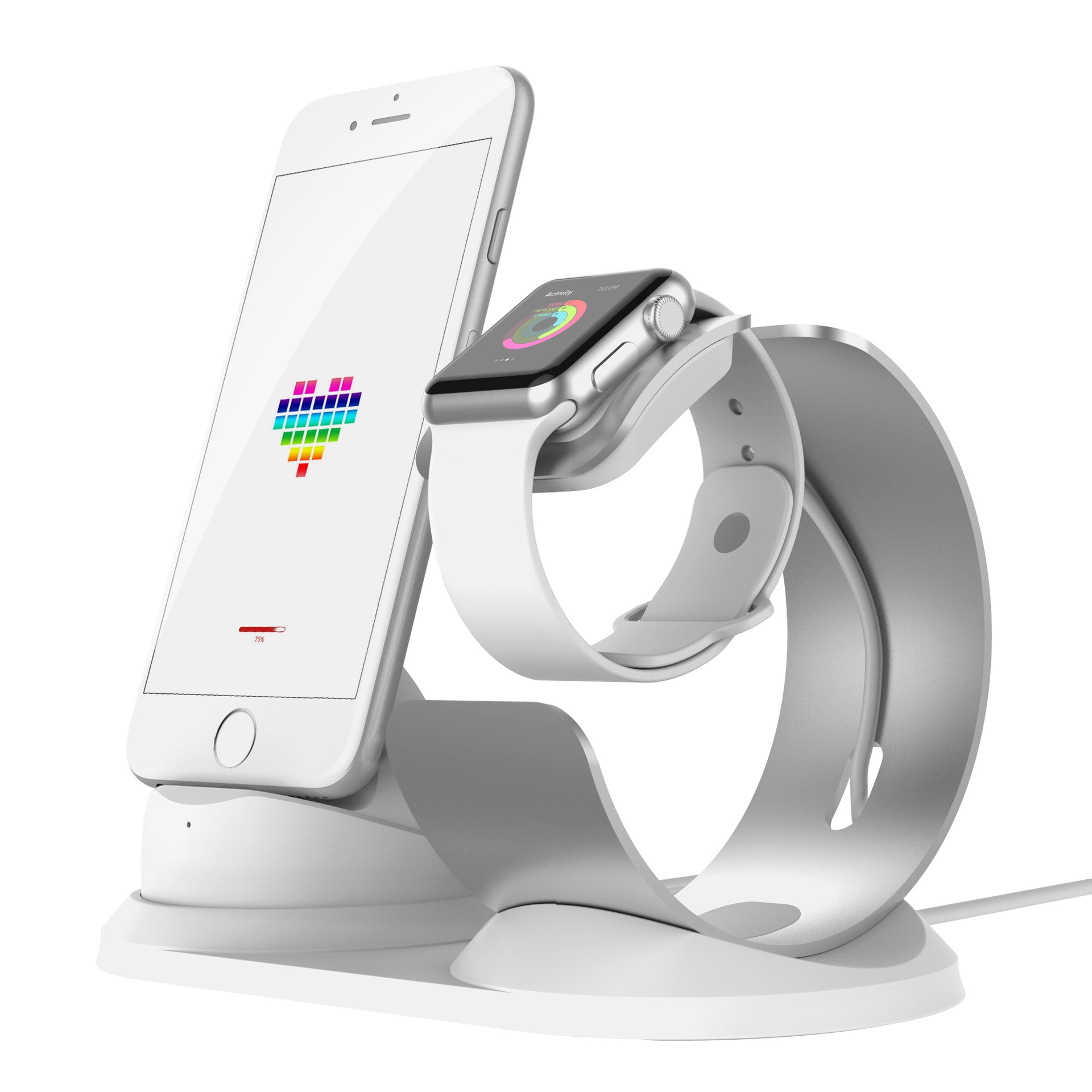 HKM-640019 Dual-Purpose Aluminum Alloy Charging Stand for Convenience and Style