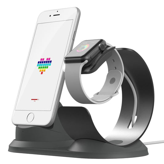 HKM-640019 Dual-Purpose Aluminum Alloy Charging Stand for Convenience and Style