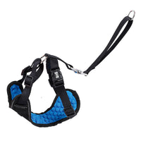 HKM-6400317 Comfortable Mesh Pet Car Seat Belt with Chest Strap - Sizes S, M, L, XL in Black
