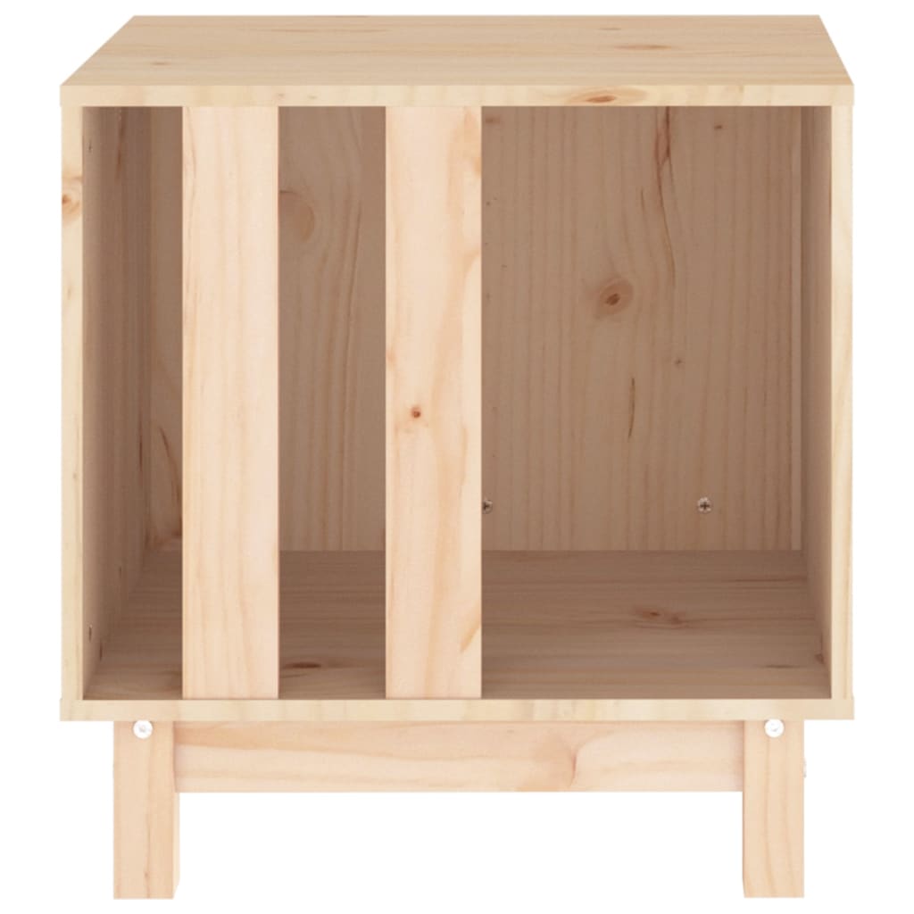 HKM-6400573 Solid Pine Wood Dog House with Multiple Size Options - Comfortable Cozy Shelter for Pets