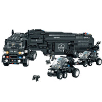 HKM-640083 SWAT Team Truck Building Block Set - Military Action Construction Toy for Ages 6 and Up
