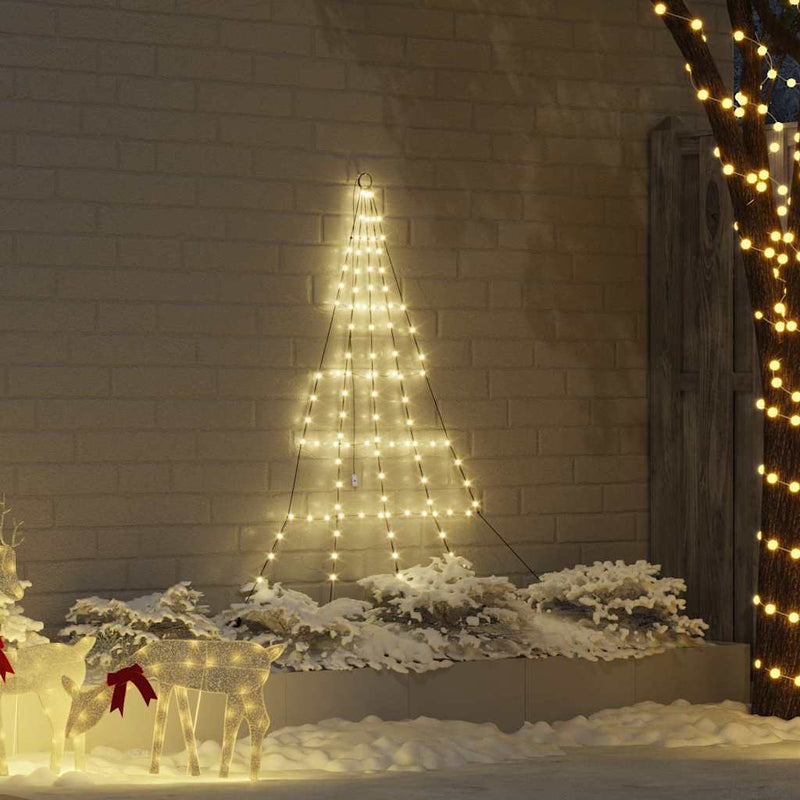 HKM-640467 LED Christmas Tree with 112 Warm White Lights and 8 Dynamic Modes, 182 cm Tall