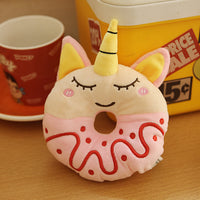 HKM-6405949 Plush Donut Sound Toy for Small and Medium Pets - Bear, Unicorn, Frog Designs