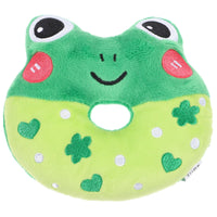 HKM-6405949 Plush Donut Sound Toy for Small and Medium Pets - Bear, Unicorn, Frog Designs