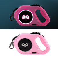 HKM-6406077 LED Retractable Dog Leash with Light - USB Rechargeable, Multiple Colors Available