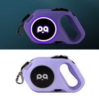 HKM-6406077 LED Retractable Dog Leash with Light - USB Rechargeable, Multiple Colors Available