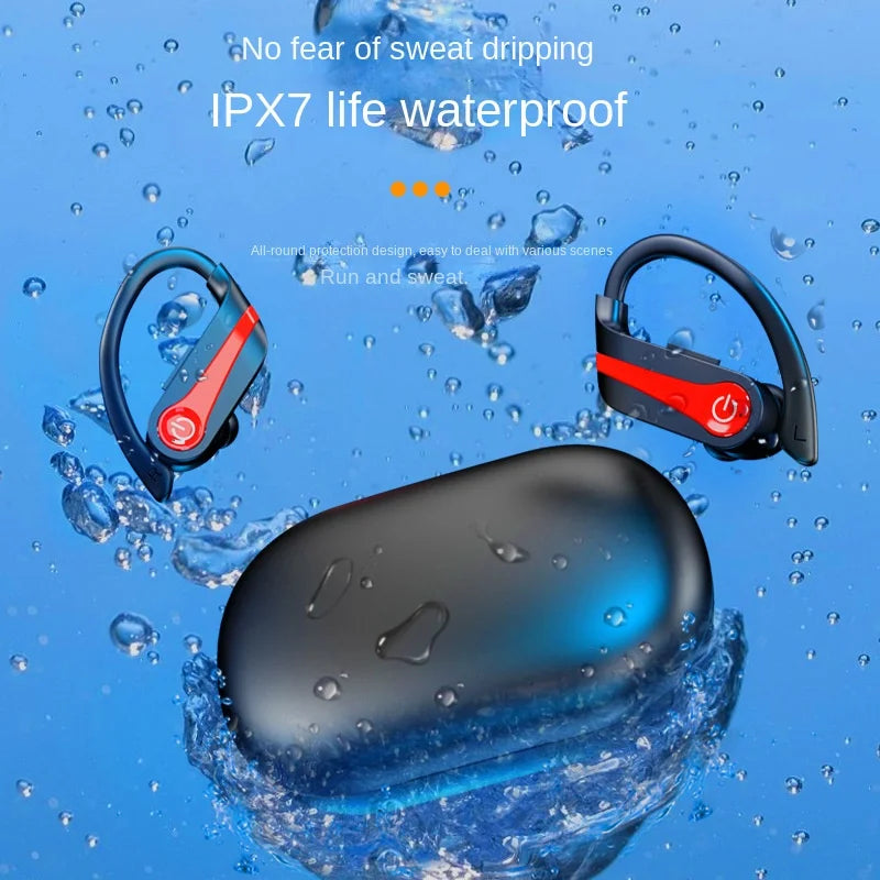 HKM-640659 Cross-Border Q63 TWS In-Ear Wireless Headset with Noise Reduction and LED Light for Sports and Business