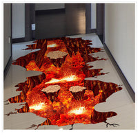 HKM-640659 Removable PVC 3D Simulation Floor Wallpaper - Waterproof, Mildew-Proof, Easy Care (60*90CM)