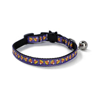 HKM-6408253 Halloween-Themed Cat Collar in Multiple Patterns: Spider Web, Skull, Candy, Pumpkin - Adjustable Size S (1.0*28cm)