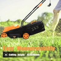 HKM-640851 Electric Push Lawn Mower 1300W with Grass Box for Efficient Garden Cutting