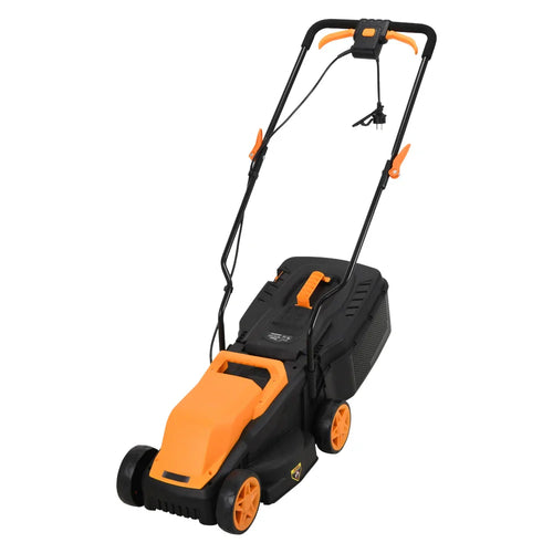 HKM-640851 Electric Push Lawn Mower 1300W with Grass Box for Efficient Garden Cutting