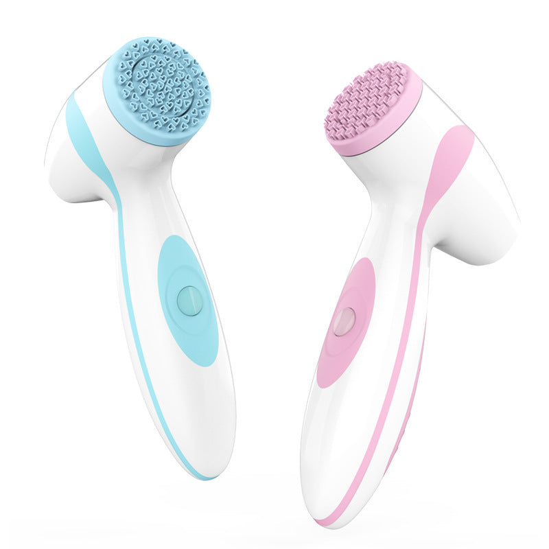 HKM-640915 Ultrasonic Waterproof Silicone Face Wash Device with Rechargeable Battery