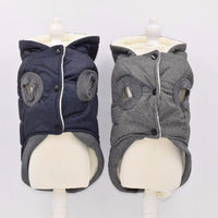 HKM-6410429 Cozy Small Pet Cotton Jacket with Lamb Wool Lining for Autumn and Winter