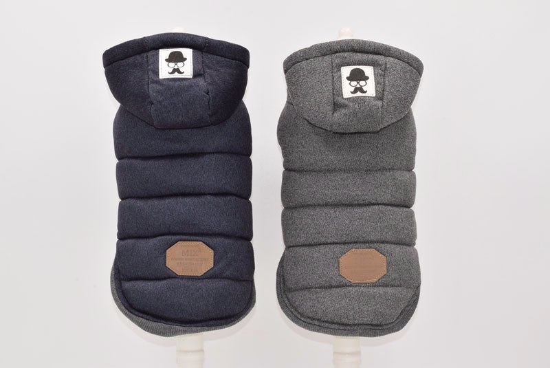HKM-6410429 Cozy Small Pet Cotton Jacket with Lamb Wool Lining for Autumn and Winter
