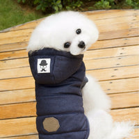 HKM-6410429 Cozy Small Pet Cotton Jacket with Lamb Wool Lining for Autumn and Winter