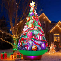 HKM-641107 8.8 FT Christmas Inflatable Tree Decoration for Outdoor Garden and Lawn Use
