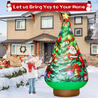 HKM-641107 8.8 FT Christmas Inflatable Tree Decoration for Outdoor Garden and Lawn Use