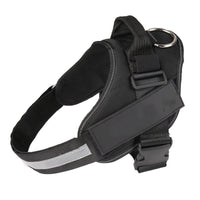 HKM-6411325 Adjustable Nylon Dog Chest Harness with Reflective Strips and Durable Traction Rope