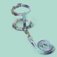 HKM-6411837 I-shaped Pet Traction Rope for Secure Walking - Polyester Material, Available in Pale Blue-Green, Deciduous Yellow, Spider Silk Powder