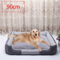 HKM-6412093 Removable and Washable Canvas Pet Nest for All Seasons - Available in Dark Blue, Gray, Brown, and Red, Sizes 50CM, 70CM, 90CM